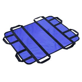 Positioning Bed Pad with 8 Reinforced Handles, 48" x 40" Lifting, Turning, Repositioning, Patient Transfer Sheet Washable for Elderly, Patient