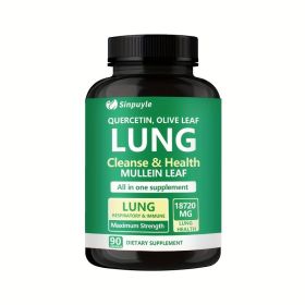 Lung Cleanse Respiratory Support Supplement Mullein Leaf Quercetin 90 Capsules (Option: 1)