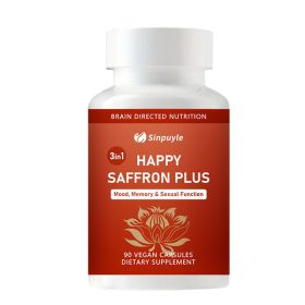 Saffron Supplements With Saffron Flower Extract, Curcumin & Zinc For Mood, Memory & Eye Health, Joint Supplements For Men Women (Option: 1)